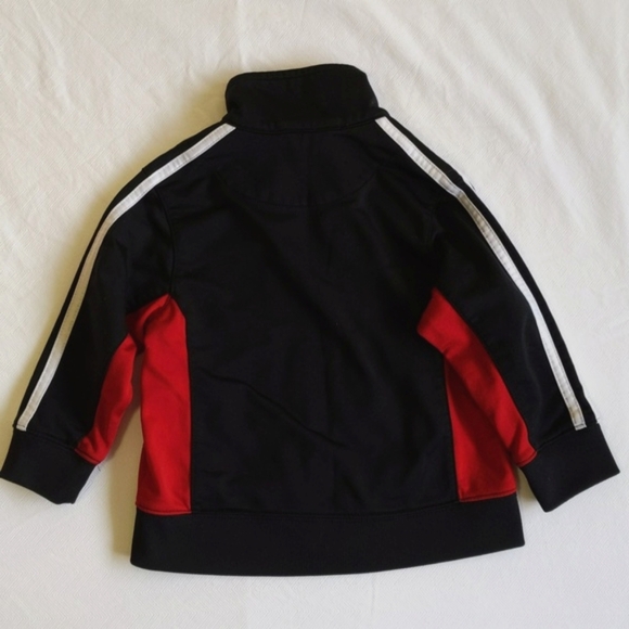 adidas black zip-up lightweight sporty track jacket 2T toddler boys - Picture 10 of 10